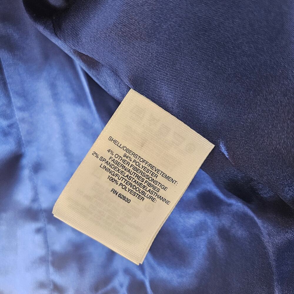 Lands' End Hidden Button Front Jacket Coat 15 Roy… - image 8